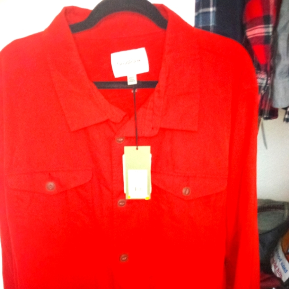 Men's XXL Goodfellow Long Sleeve Jacket Shirt NWT